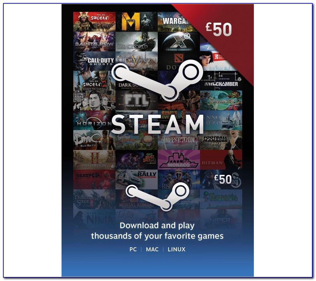 Get Free Steam Wallet Card