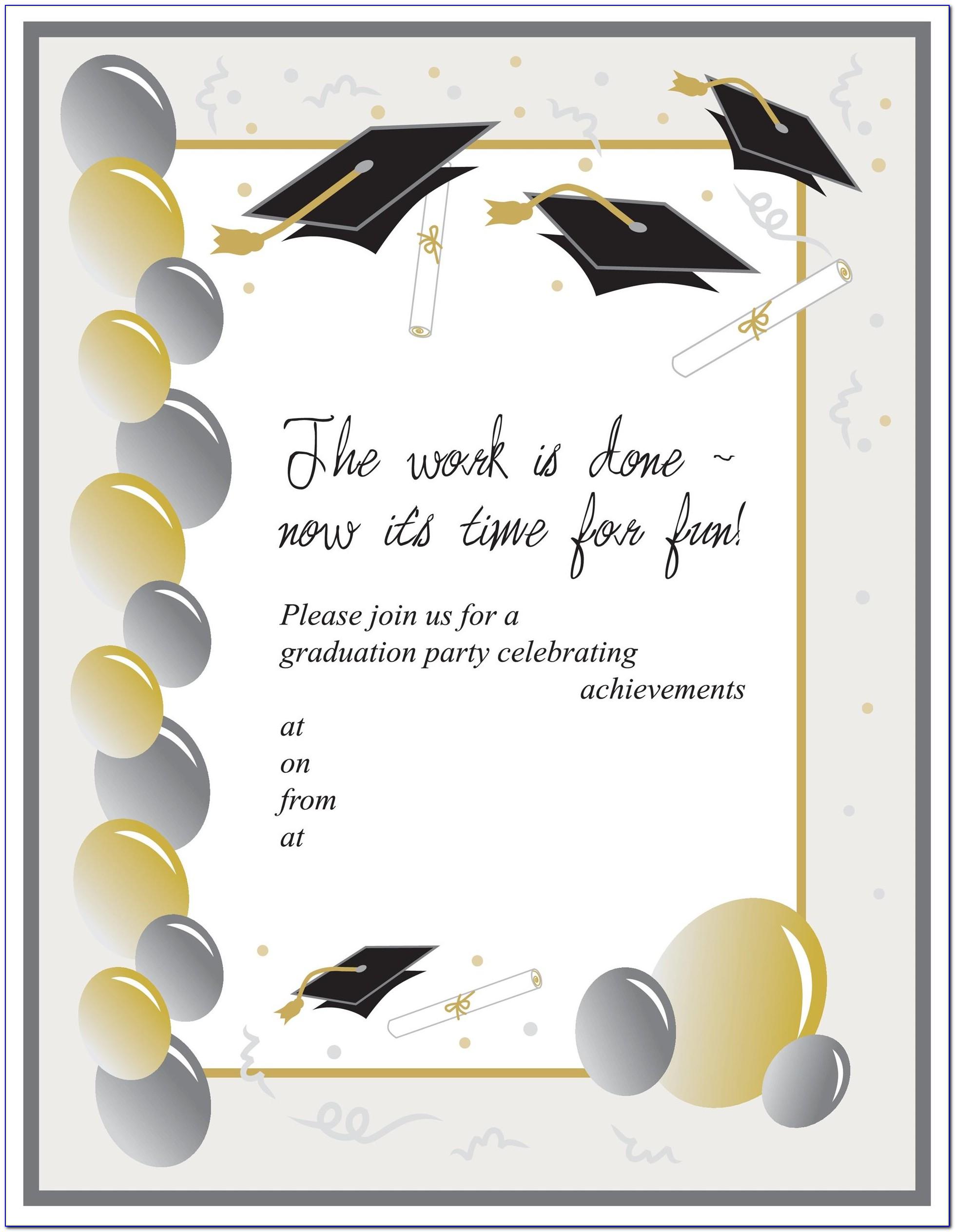Graduation Card Template Free Download