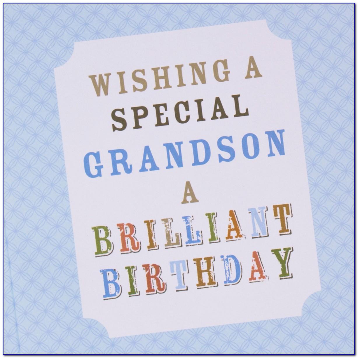 Grandson Birthday Card Uk