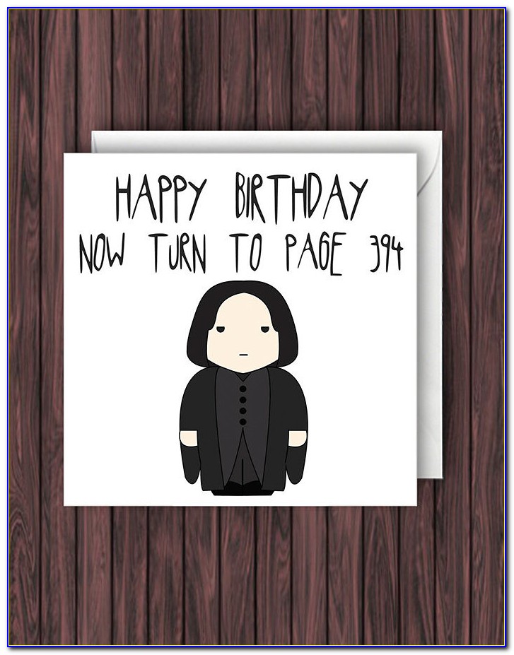 Harry Potter Birthday Cards Printable Free