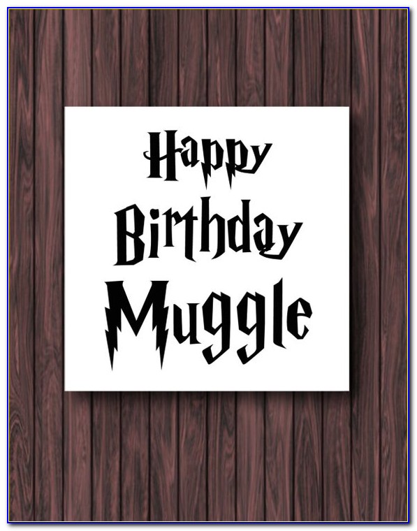 Harry Potter Happy Birthday Card Printable
