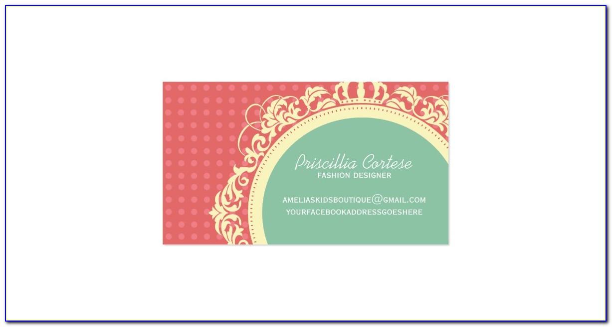 High Fashion Boutique Business Card Template