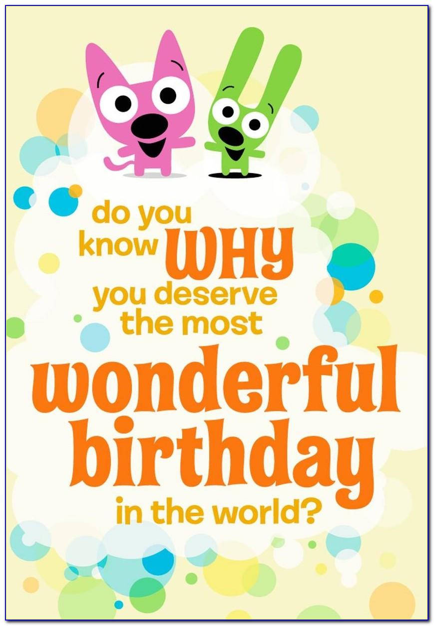 Hoops & Yoyo Birthday Cards