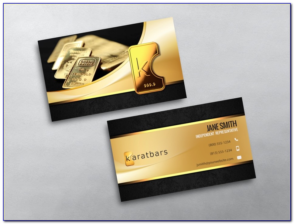 Karatbars Business Cards Templates