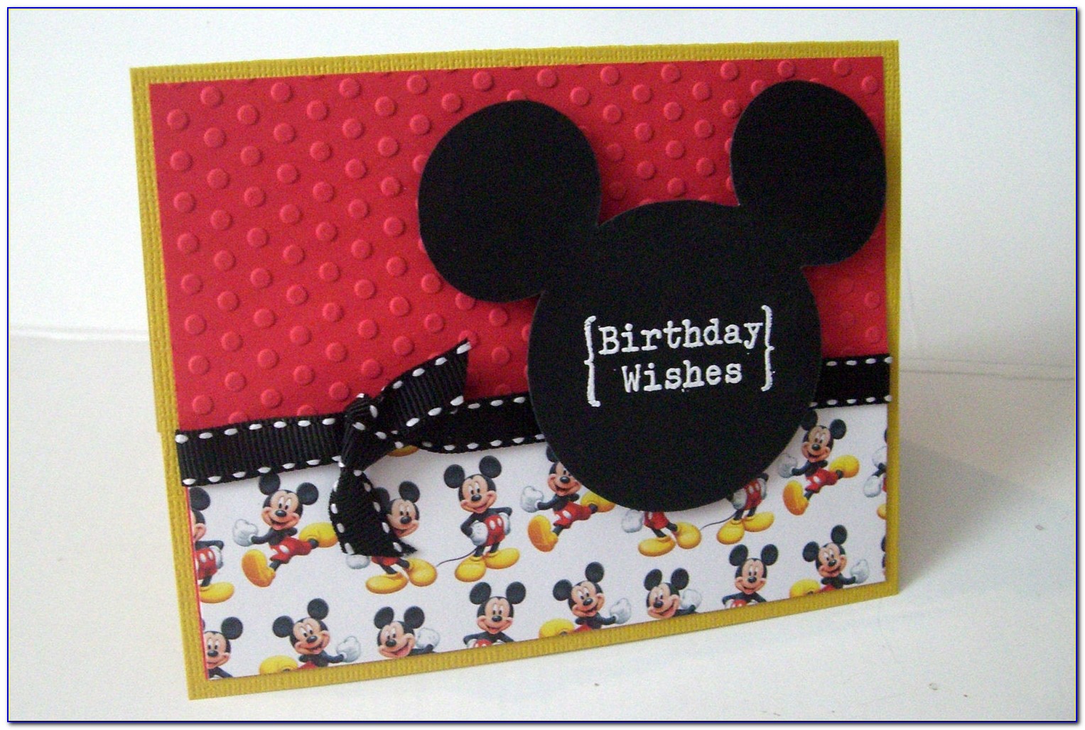 Mickey Mouse Birthday Card Template