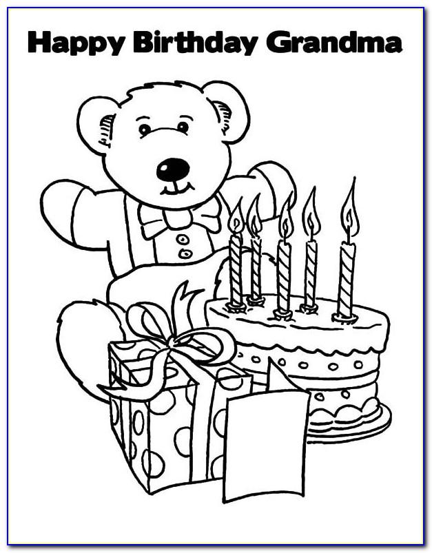 Printable Coloring Birthday Cards For Dad