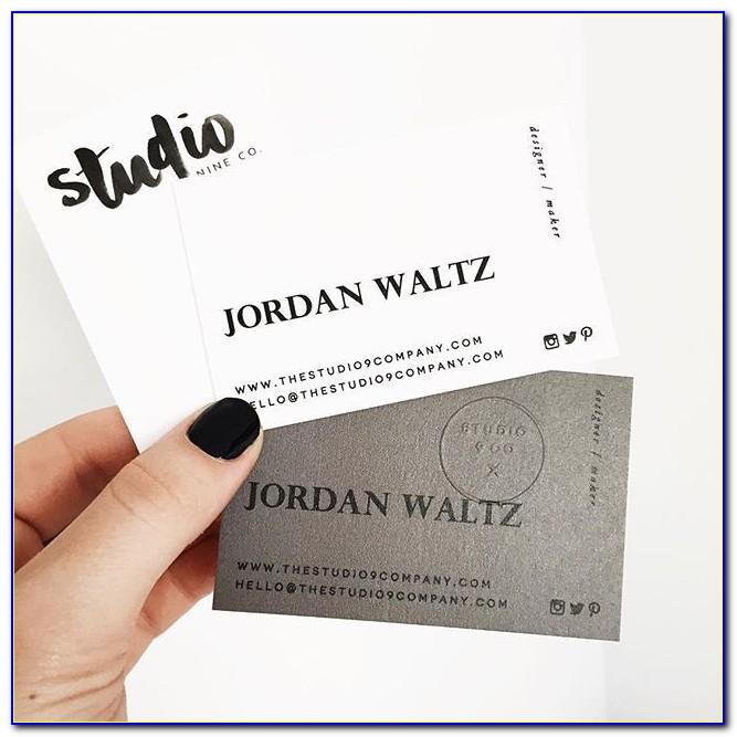 Reflective Mirror Business Cards