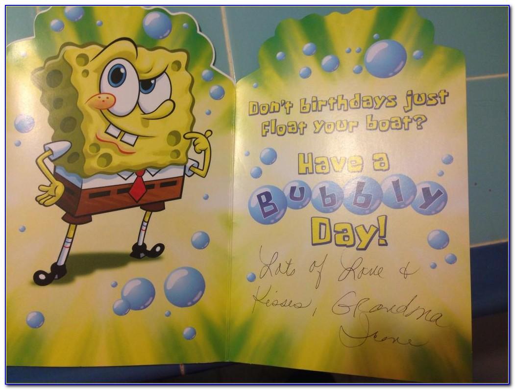 Spongebob Squarepants Birthday Card
