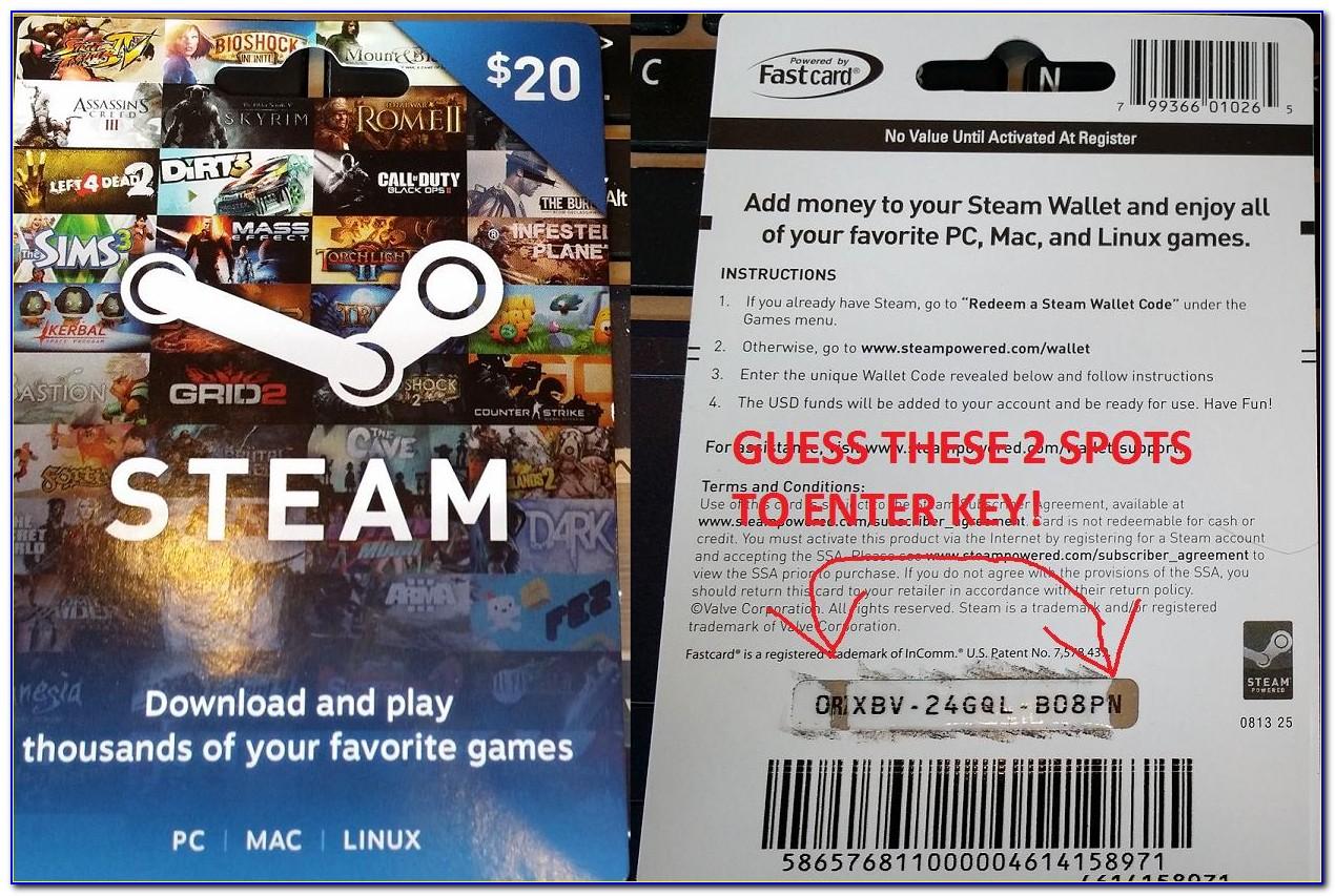 Steam Wallet Cards Free No Survey