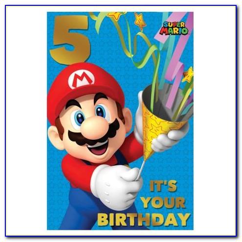 Super Mario Brothers Printable Birthday Card