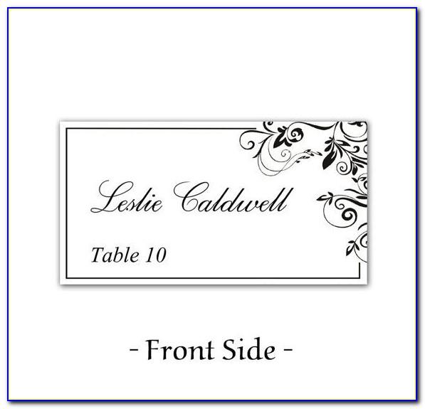 Table Card Template Free Download