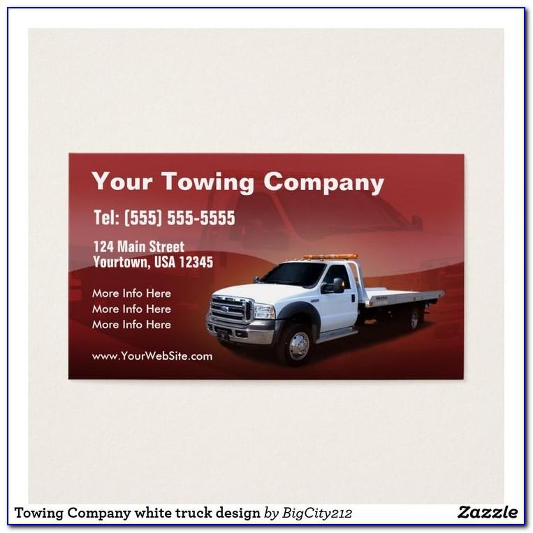 Towing Business Cards Templates