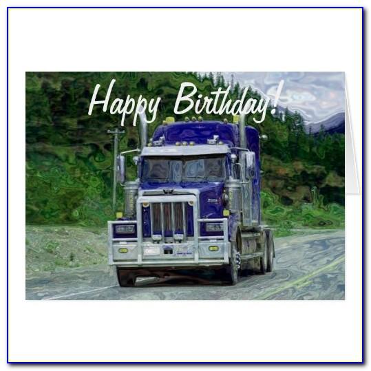 Truck Driver Birthday Cards