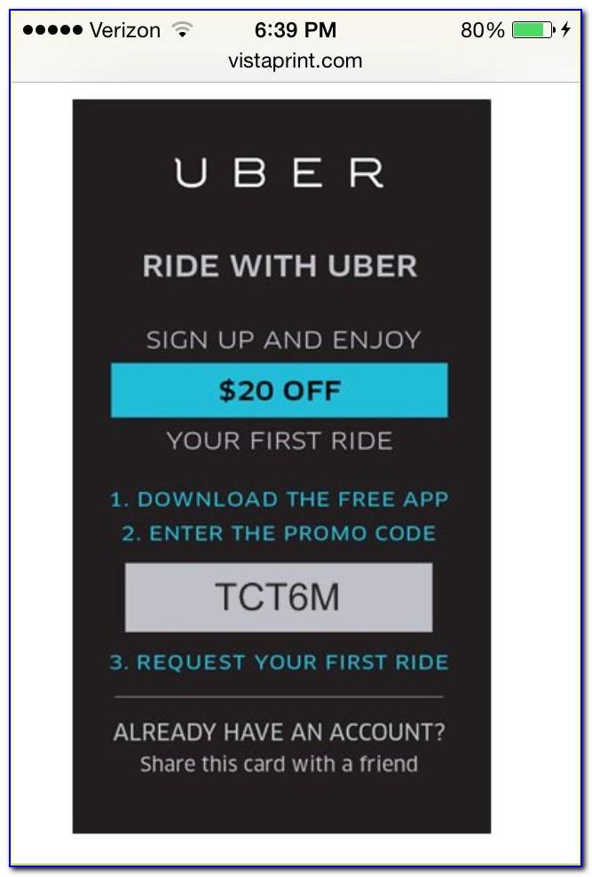 Uber Business Cards Vistaprint