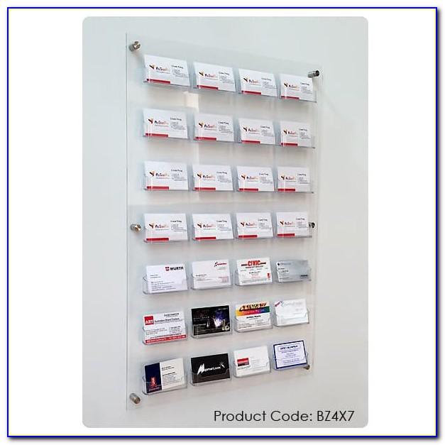 Vertical Wall Mount Business Card Holder Display