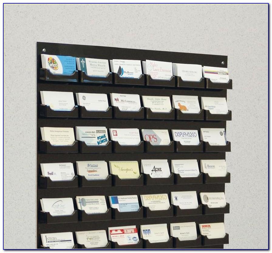 Wall Mounted Business Card Rack