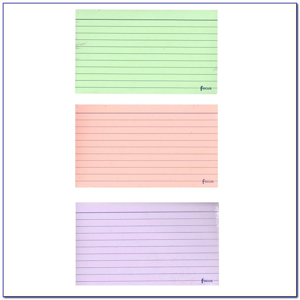 5x8 Lined Index Card Template