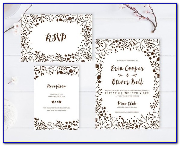 Affordable Wedding Invitations With Rsvp Cards