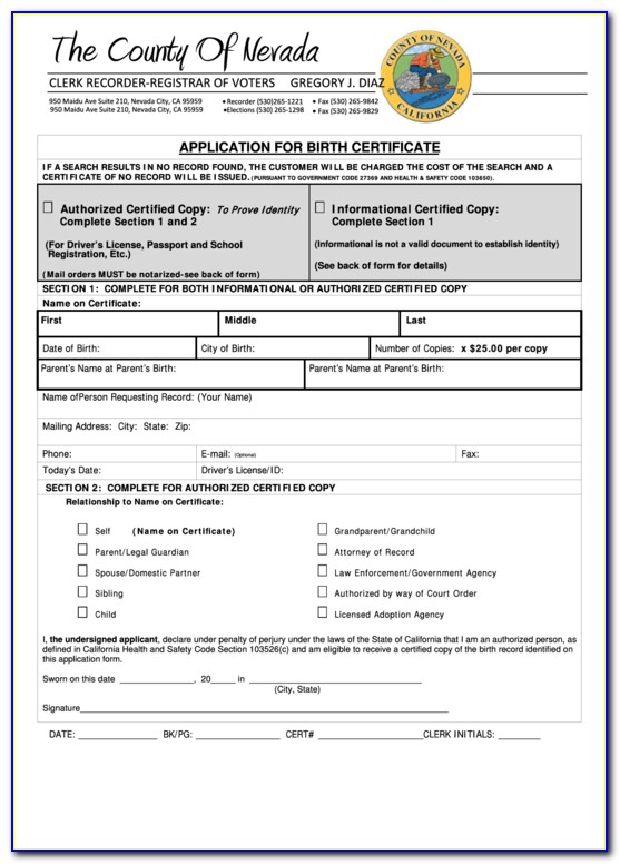 Alameda County Birth Certificate Dublin Ca