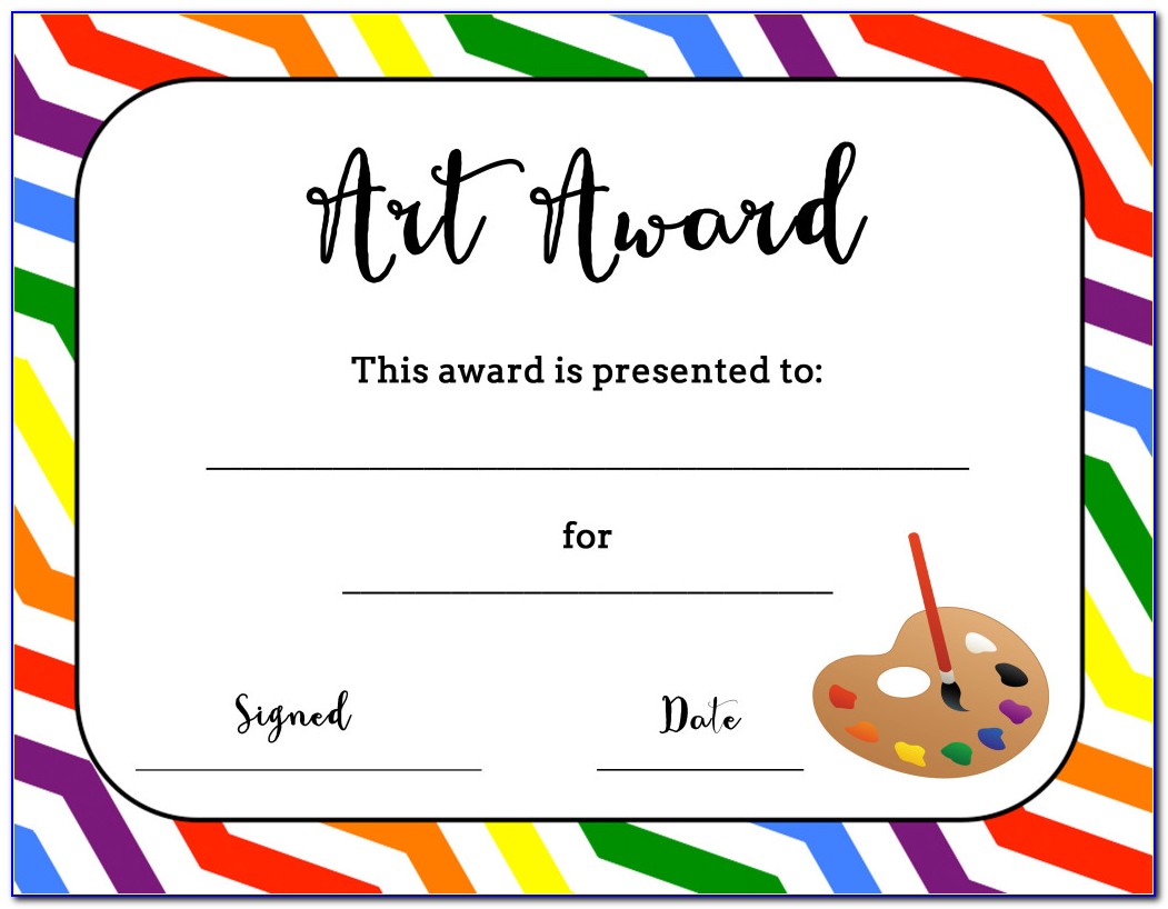 Award Certificate Printable Free
