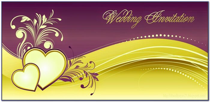 Background Marriage Invitation Card