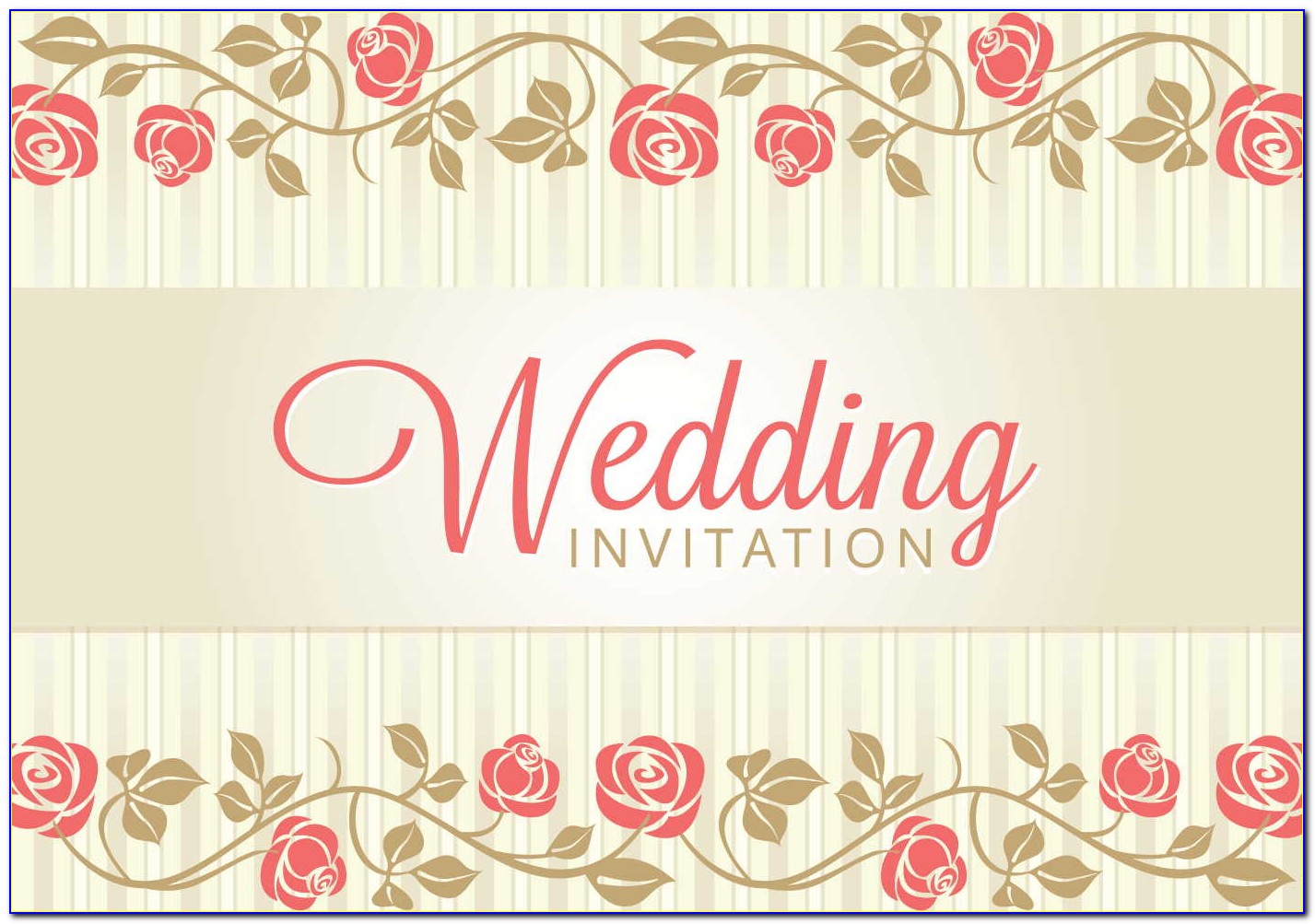 Background Wedding Invitation Card Design