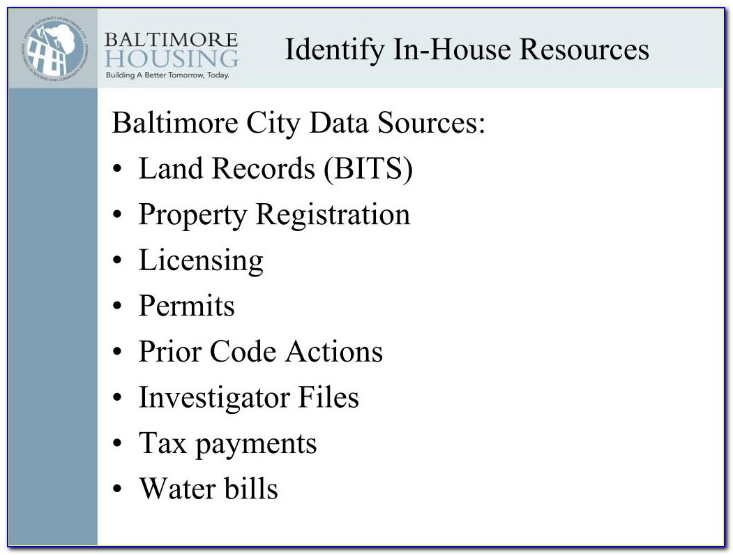 Baltimore City Lien Certificate Affidavit