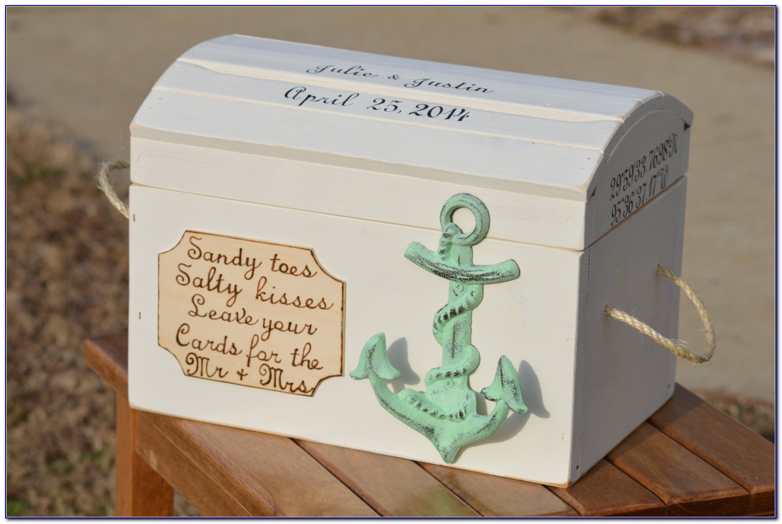 Beach Wedding Card Box Ideas