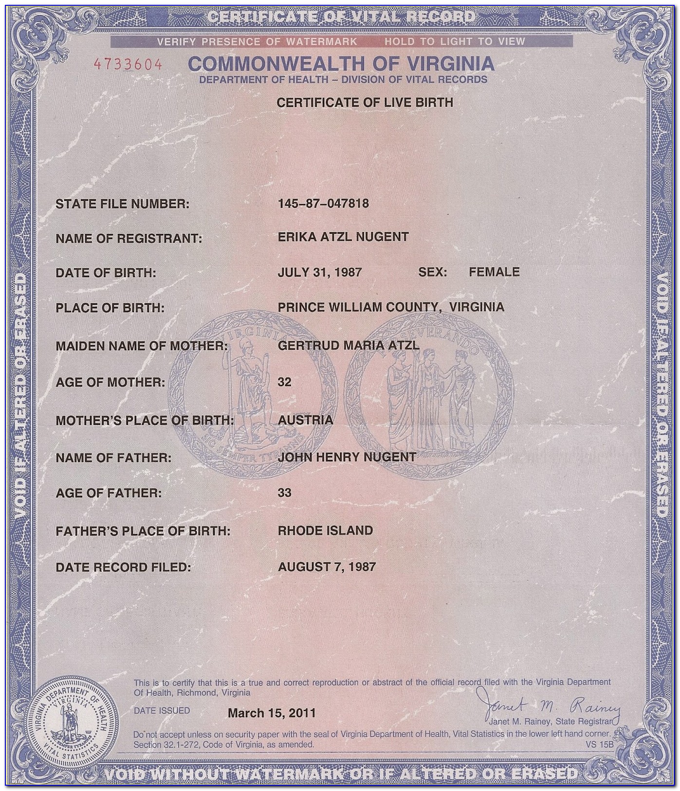 Birth Certificate Virginia Dmv