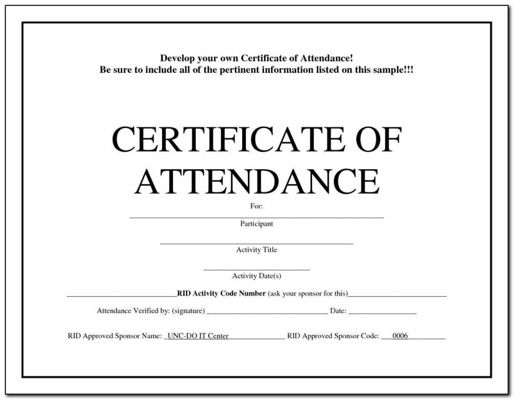 Blank Certificate Templates Printable