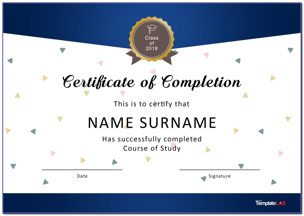 Blank Certificate Templates Without Borders