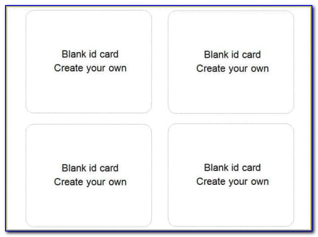 Blank Id Card Template Psd