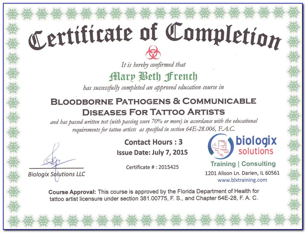 Bloodborne Pathogens Certification Ontario