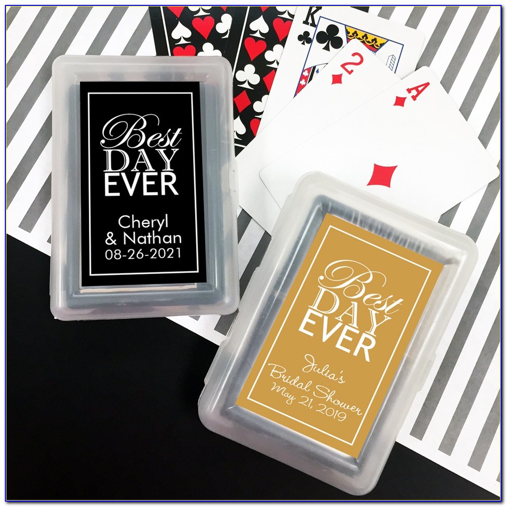 Customized Playing Cards Wedding Favors
