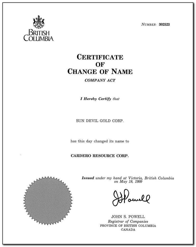 Dc Certificate Of Good Standing Form