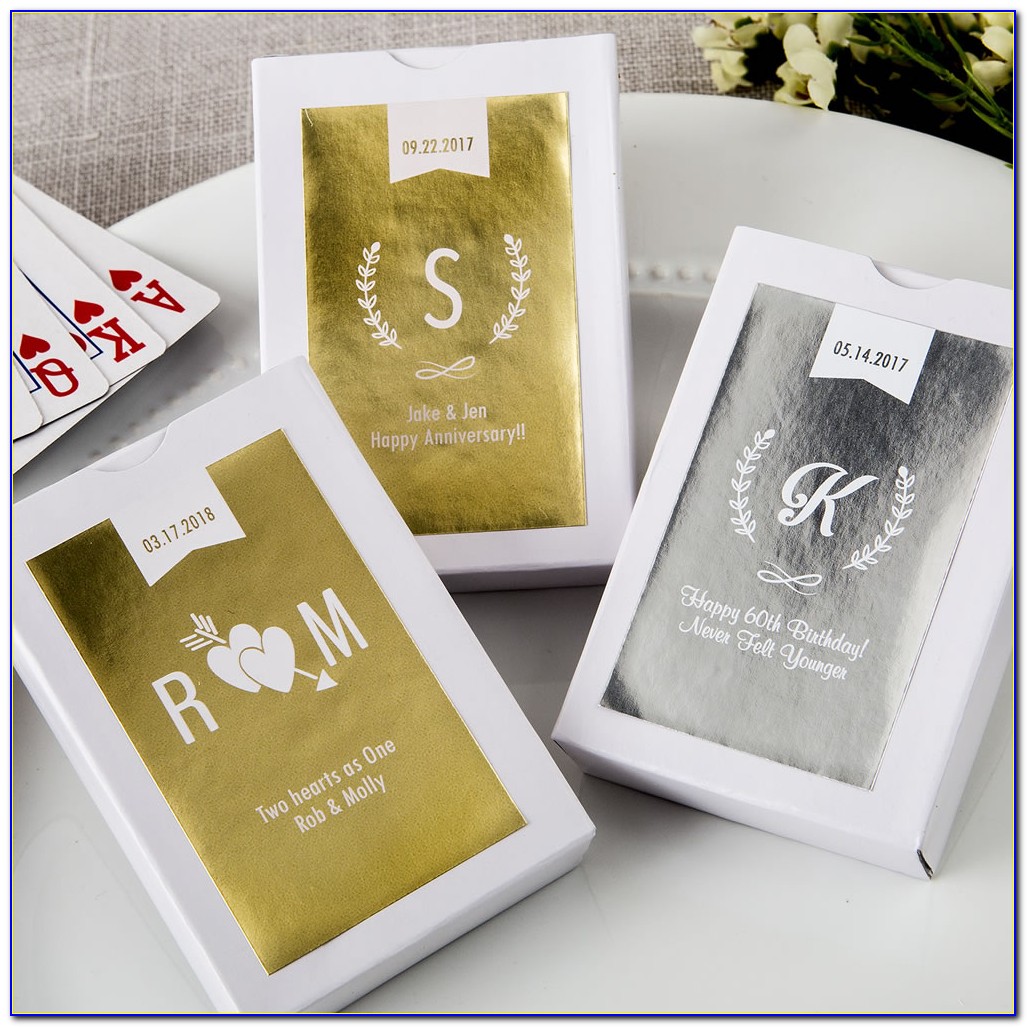 Deck Of Cards Wedding Favors