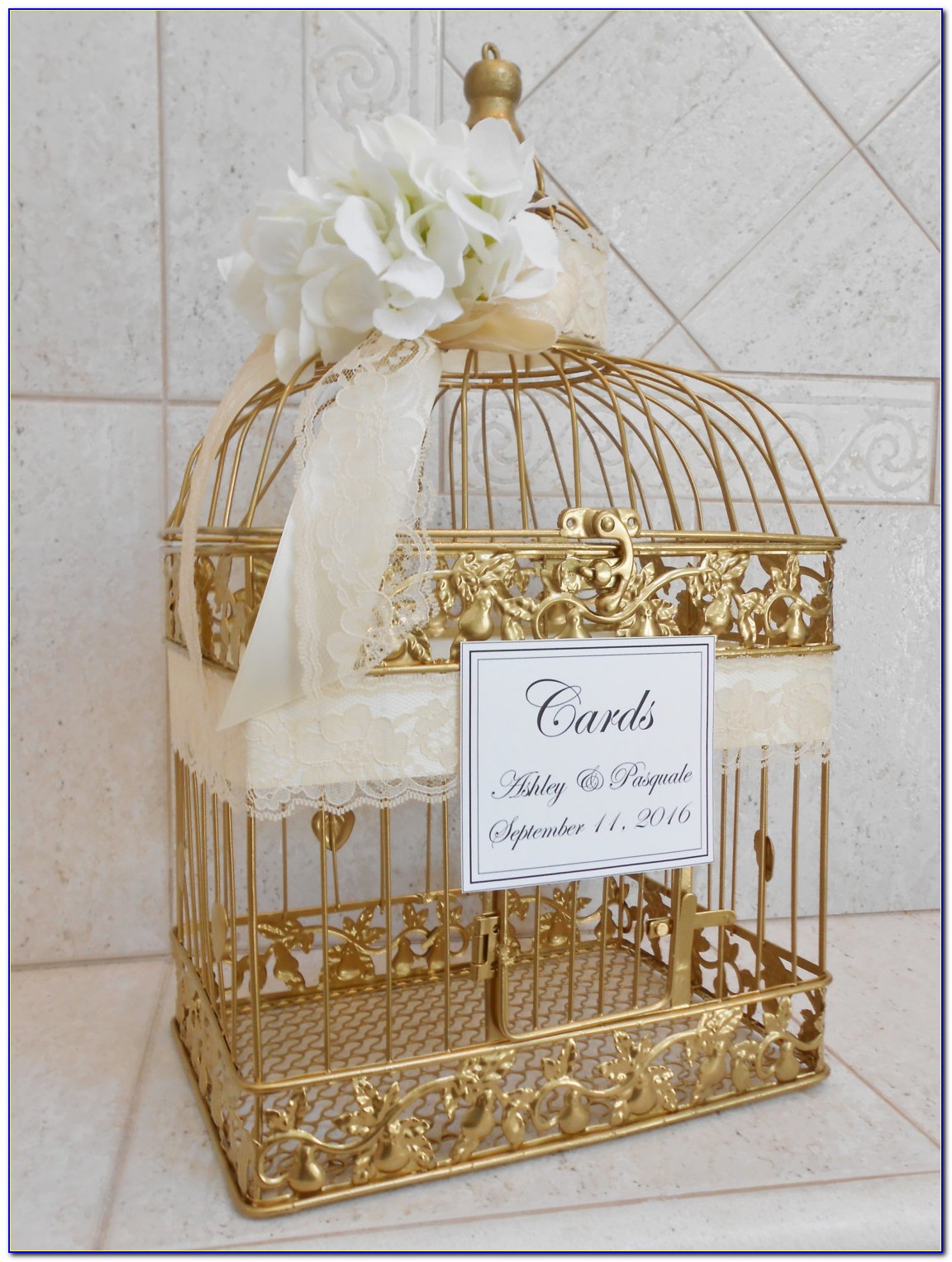 Diy Wedding Birdcage Card Holder