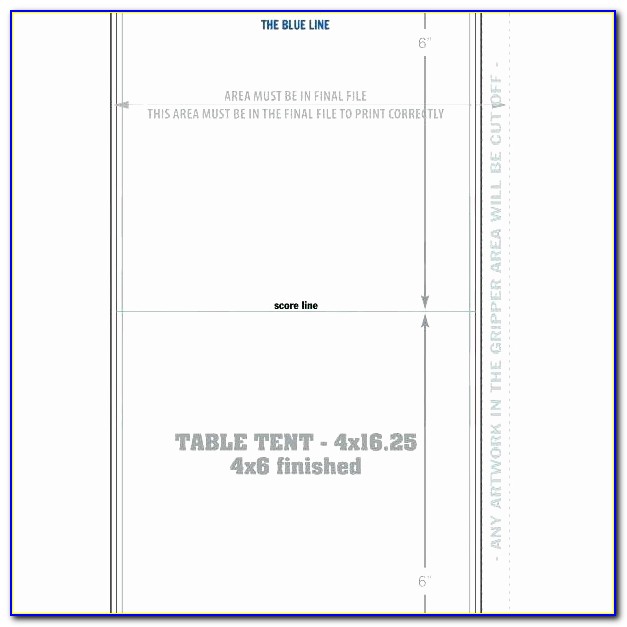 Double Sided Tent Card Template 5302