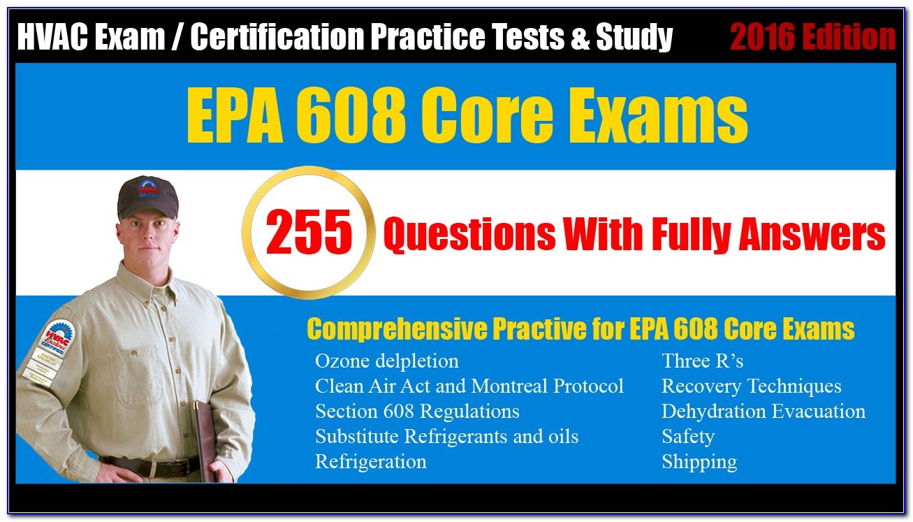 Epa 608 Universal Certification Online Practice Test