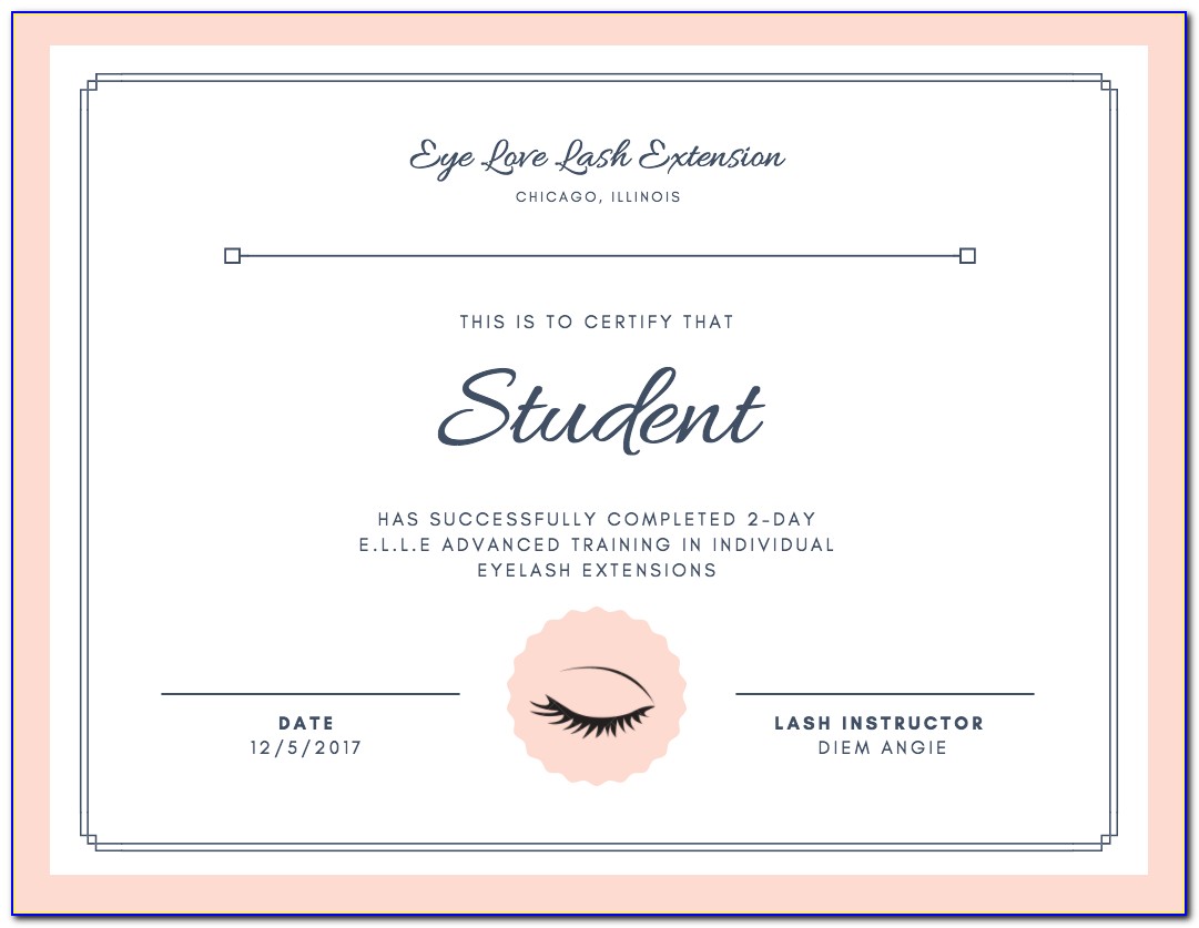 Eyelash Extensions Certification Training
