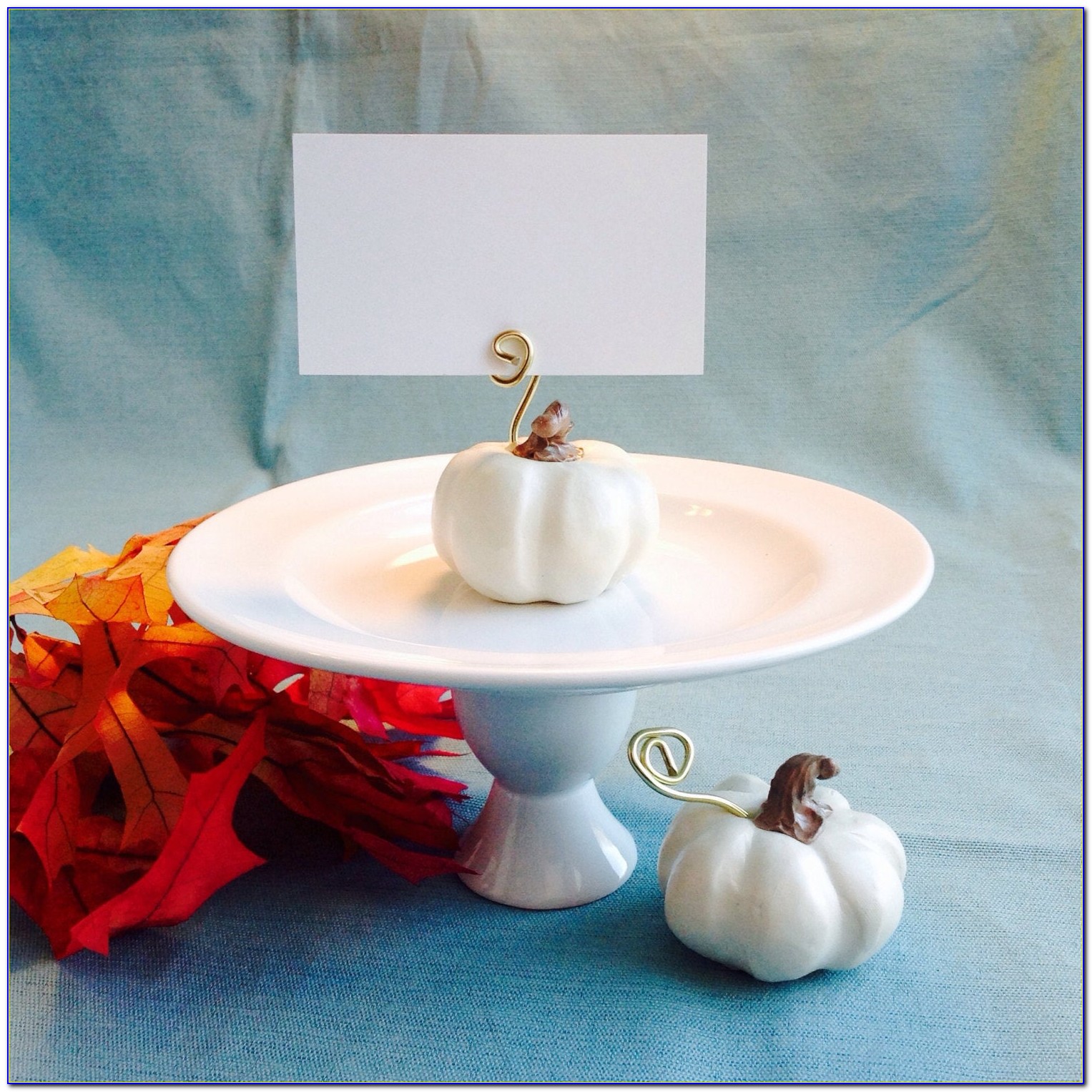 Fall Wedding Place Card Holders