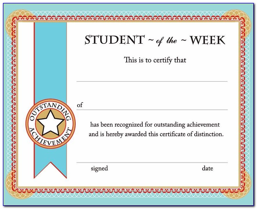 Free Customizable Printable Certificates Of Achievement