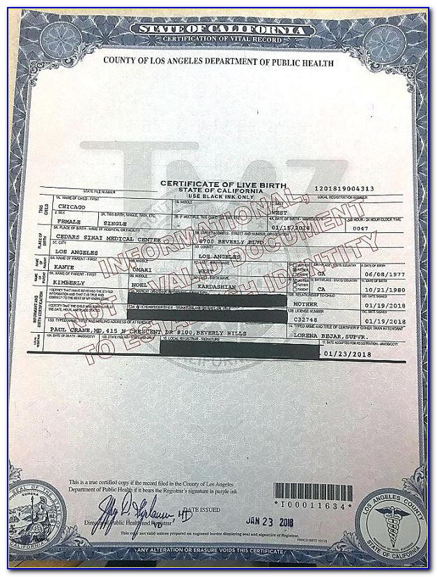 Fresno County Birth Certificate Fee