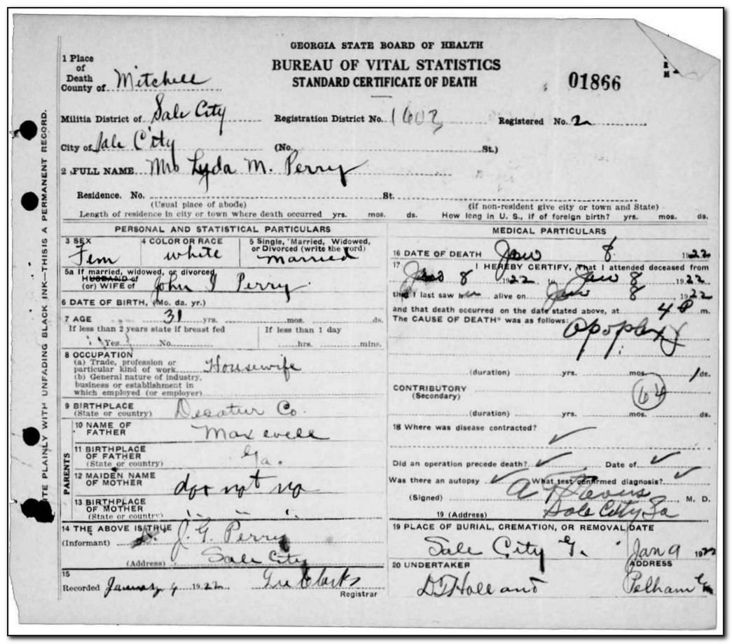 Fulton County Birth Certificate