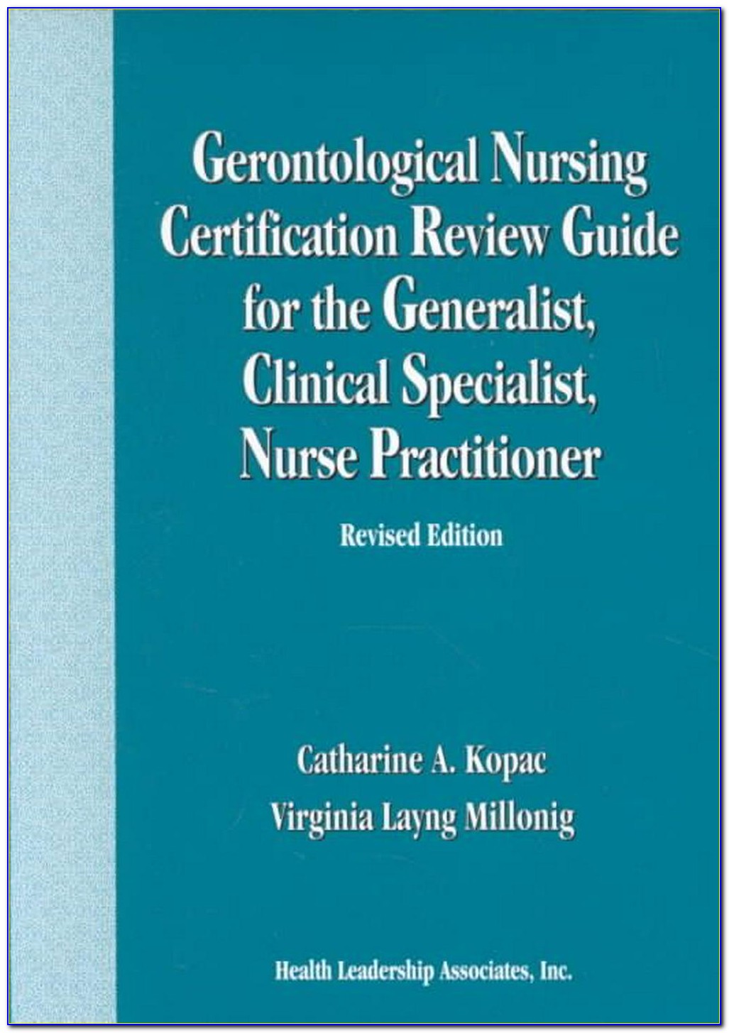 Gerontological Nursing Certification Practice Test