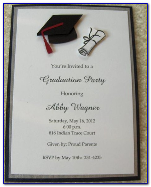 Graduation Invitation Card Background