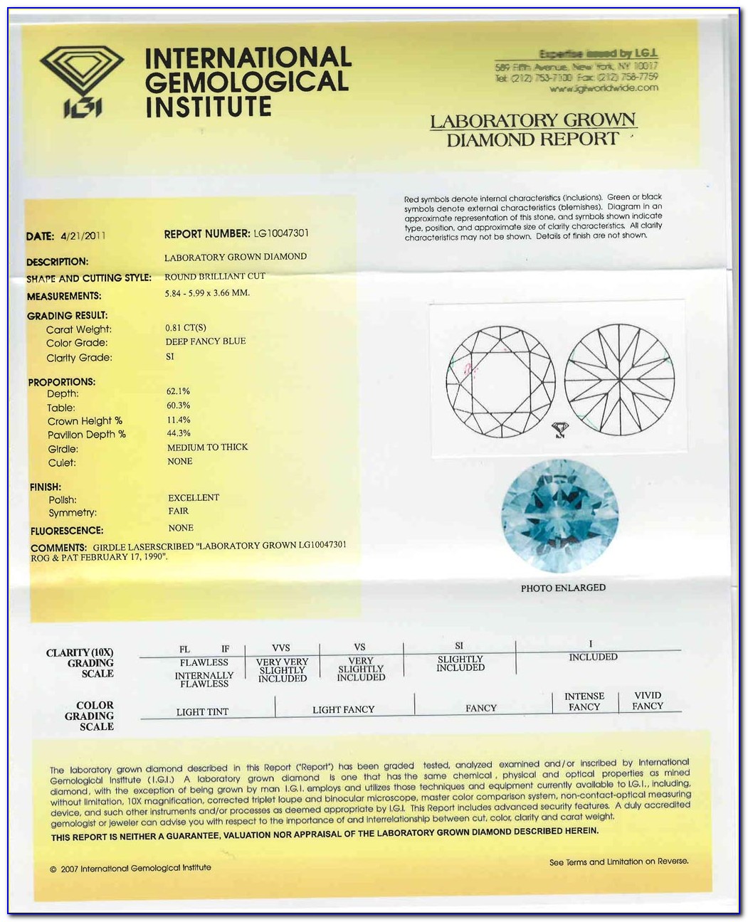 Igi Diamond Certification Lookup