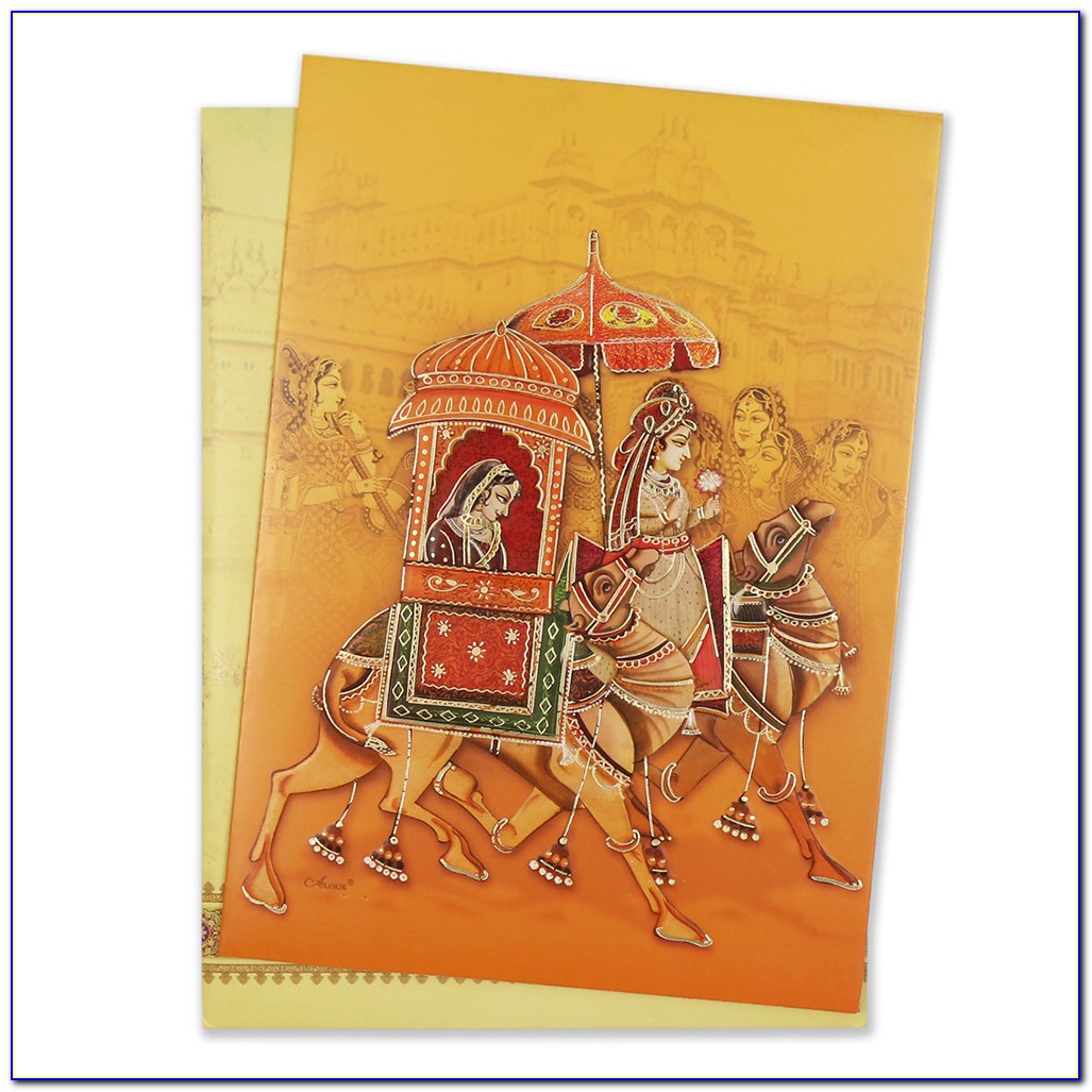 Indian Royal Wedding Invitation Cards