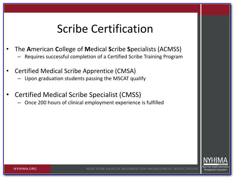 Medical Scribe Certification Near Me
