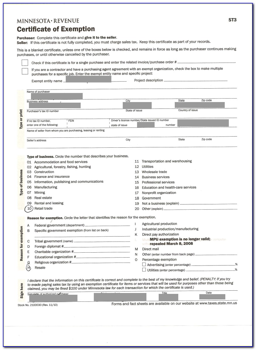 Mississippi Resale Certificate 2019